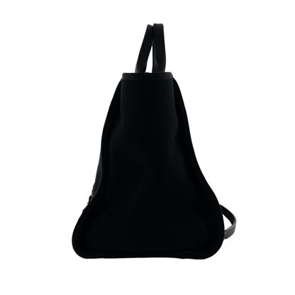 Chanel Black Beaded Canvas Deauville SHW