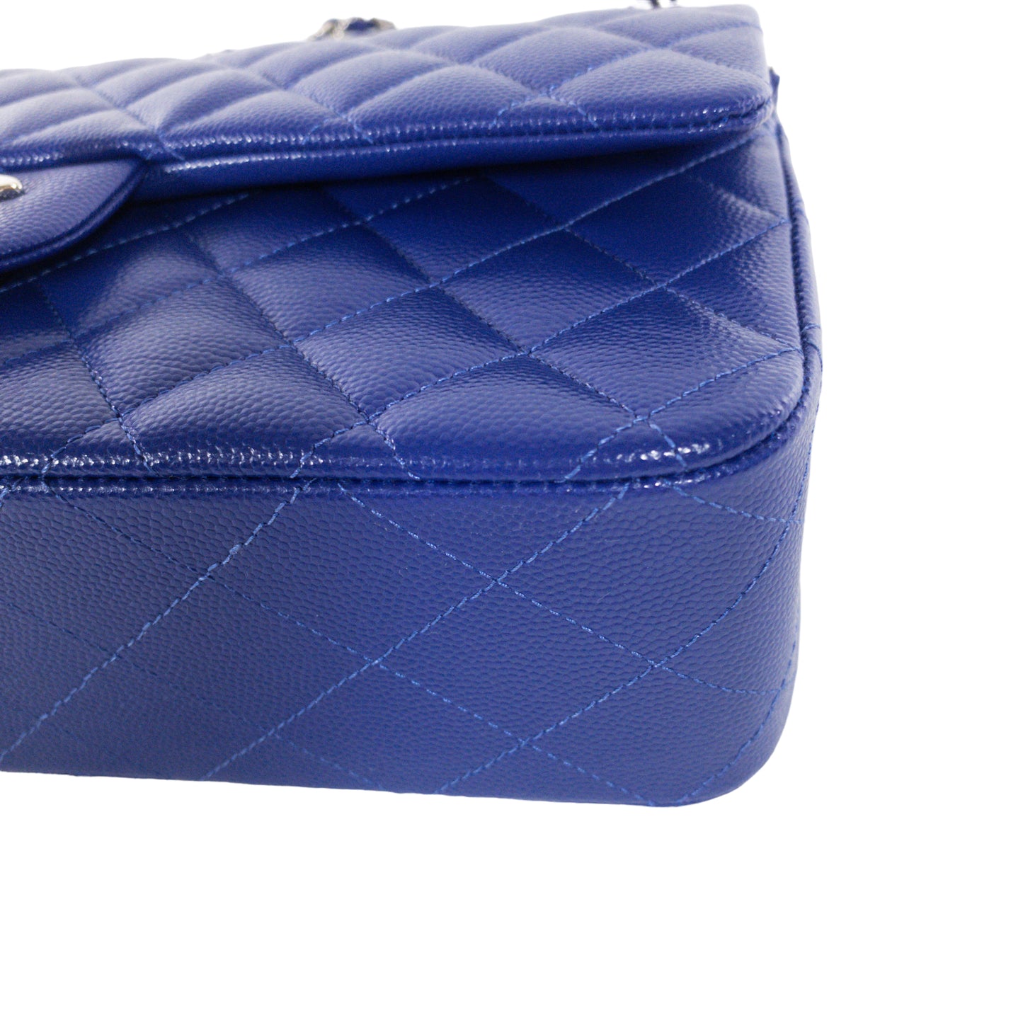Chanel Royal Blue Caviar Medium Flap SHW