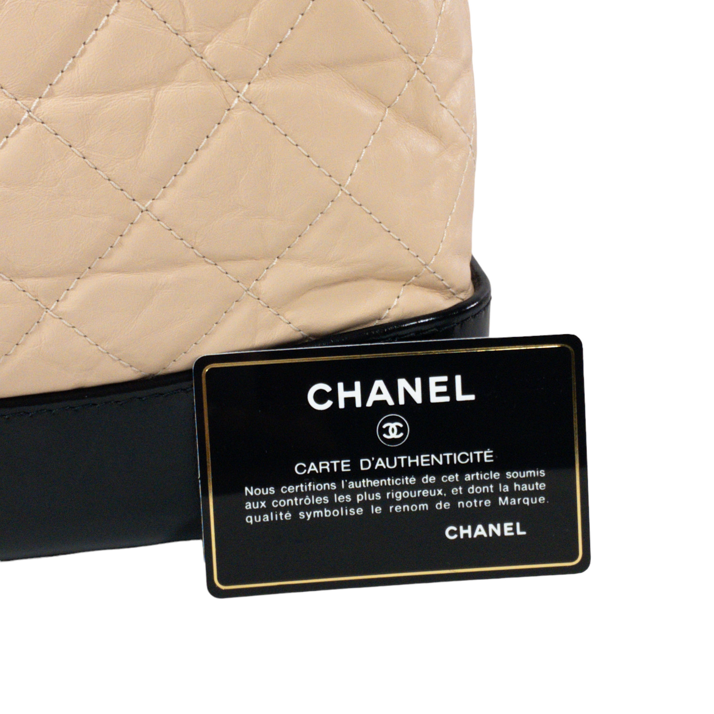 Chanel Beige Bicolor Gabrielle Backpack