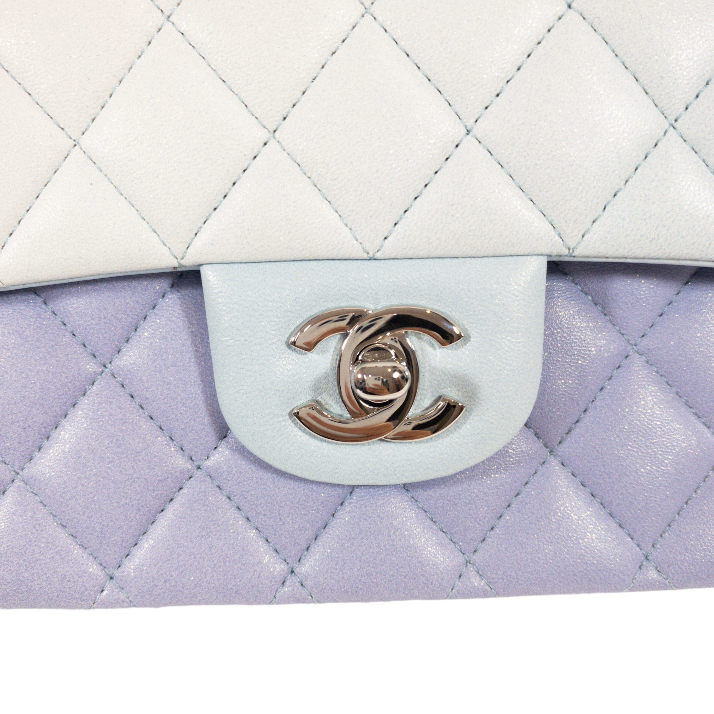 Chanel Pastel Watercolor Medium Classic Flap SHW