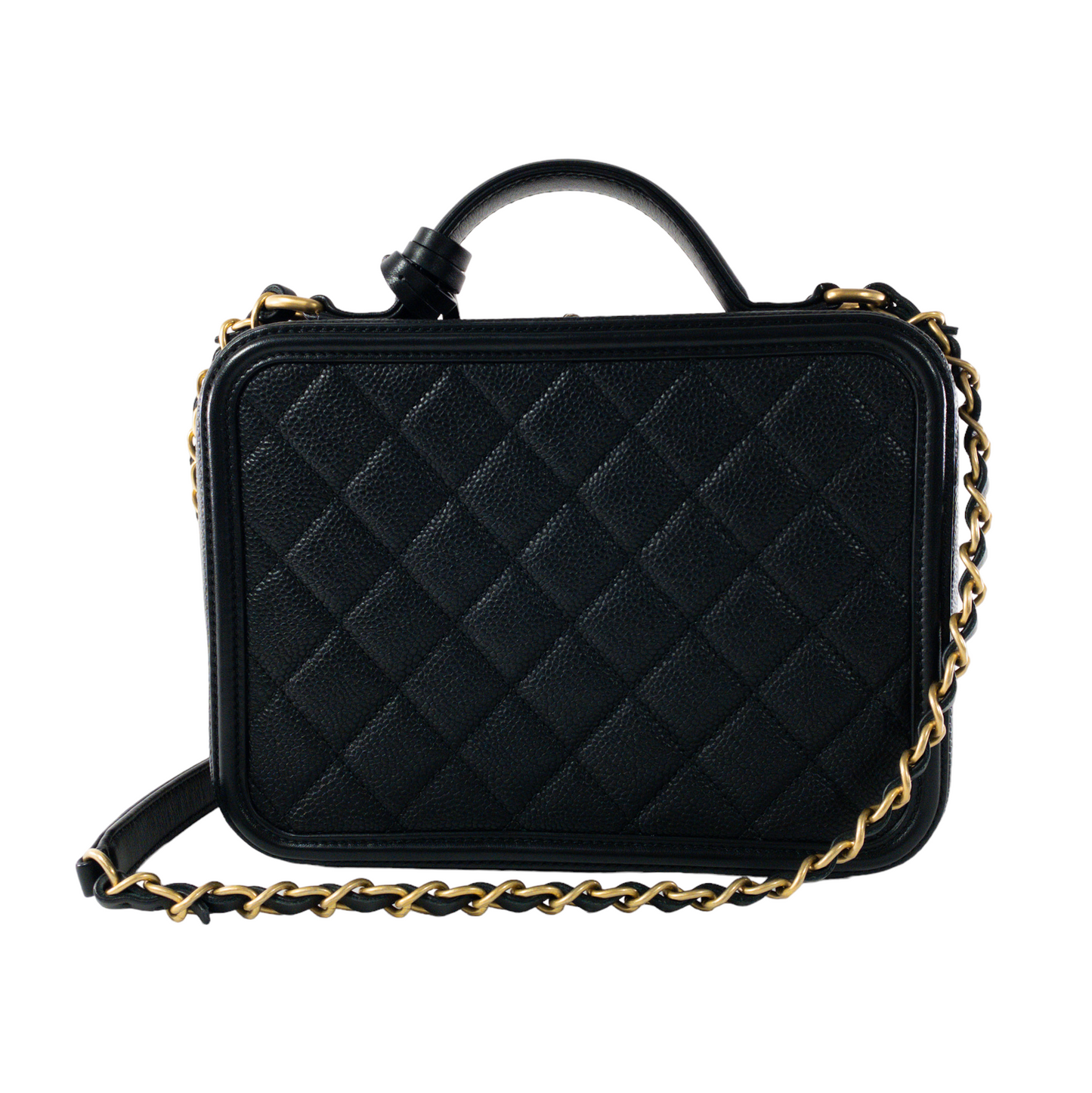Chanel Black Caviar Filagree Vanity