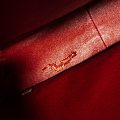 Chanel Red Patent Leather Quilted Jumbo Classic Flap SHW
