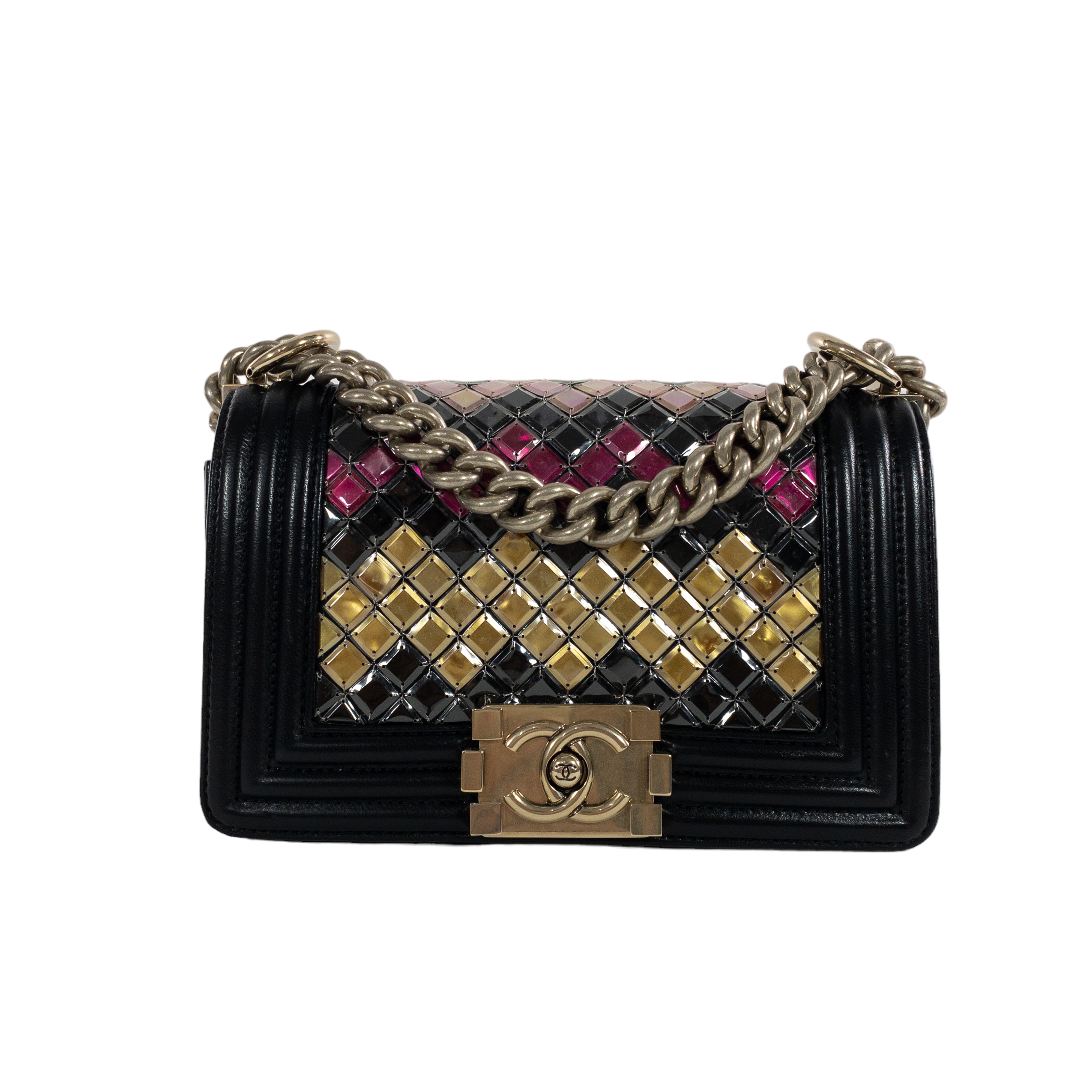 Chanel Small Beaded Sequin Boy Bag