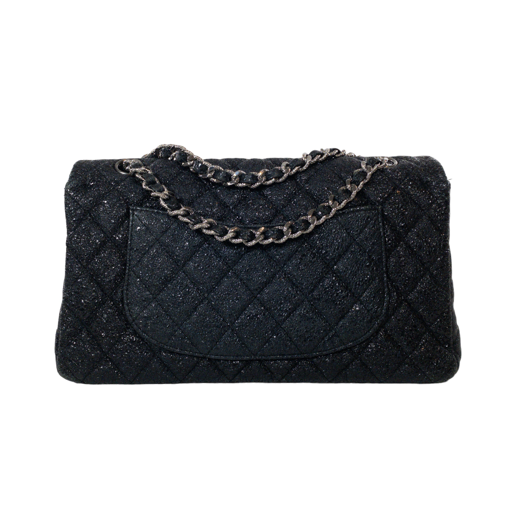 Chanel Black Limited Edition Medium Classic Flap SHW