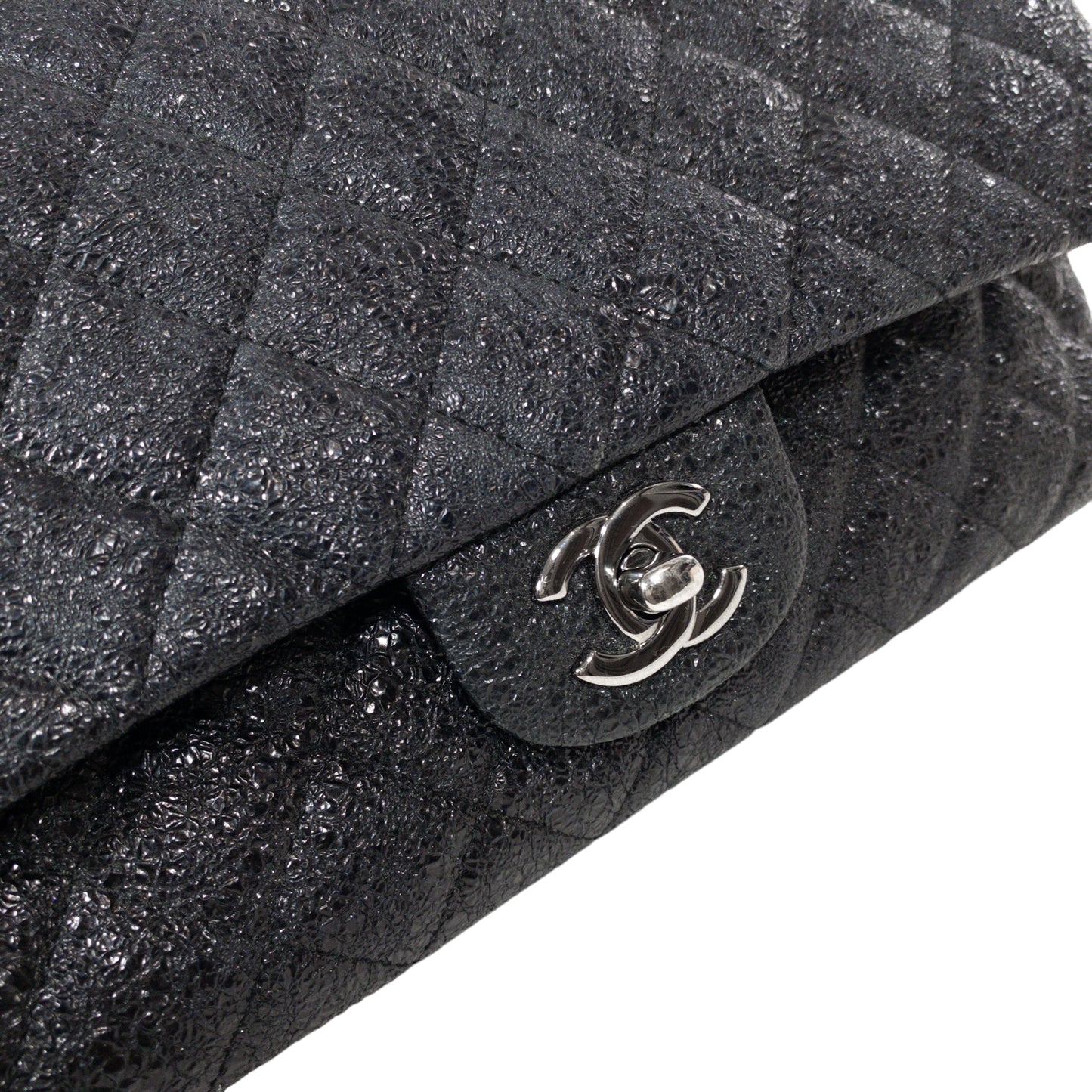 Chanel Black Limited Edition Medium Classic Flap SHW