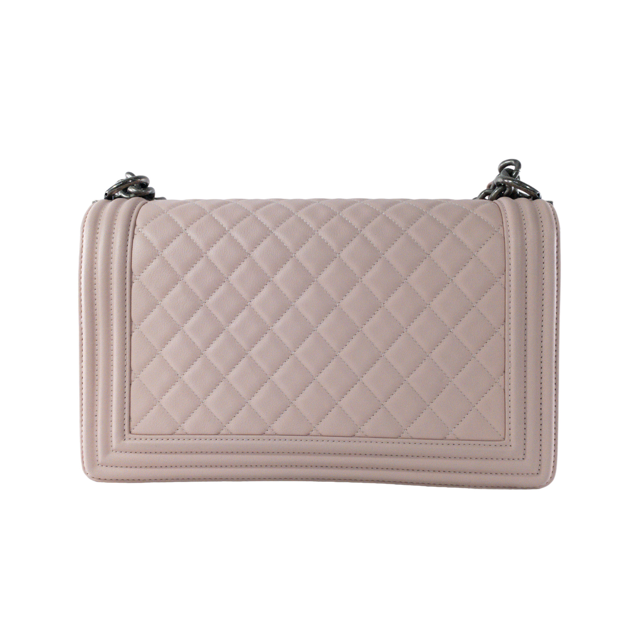 Chanel Light Pink Large Boy Bag RHW