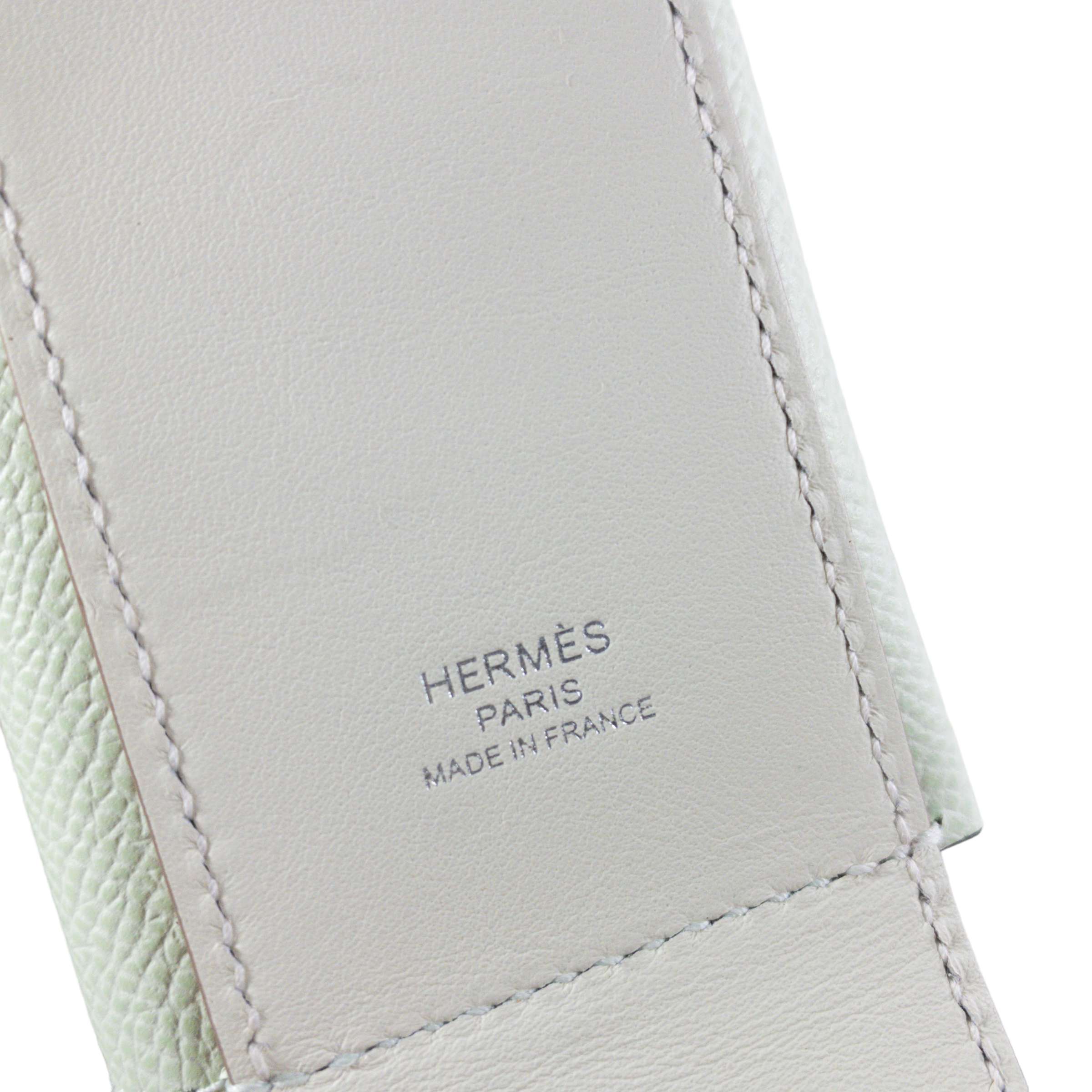 Hermes Pocket Kelly Mushroom / Vert Fizz PHW