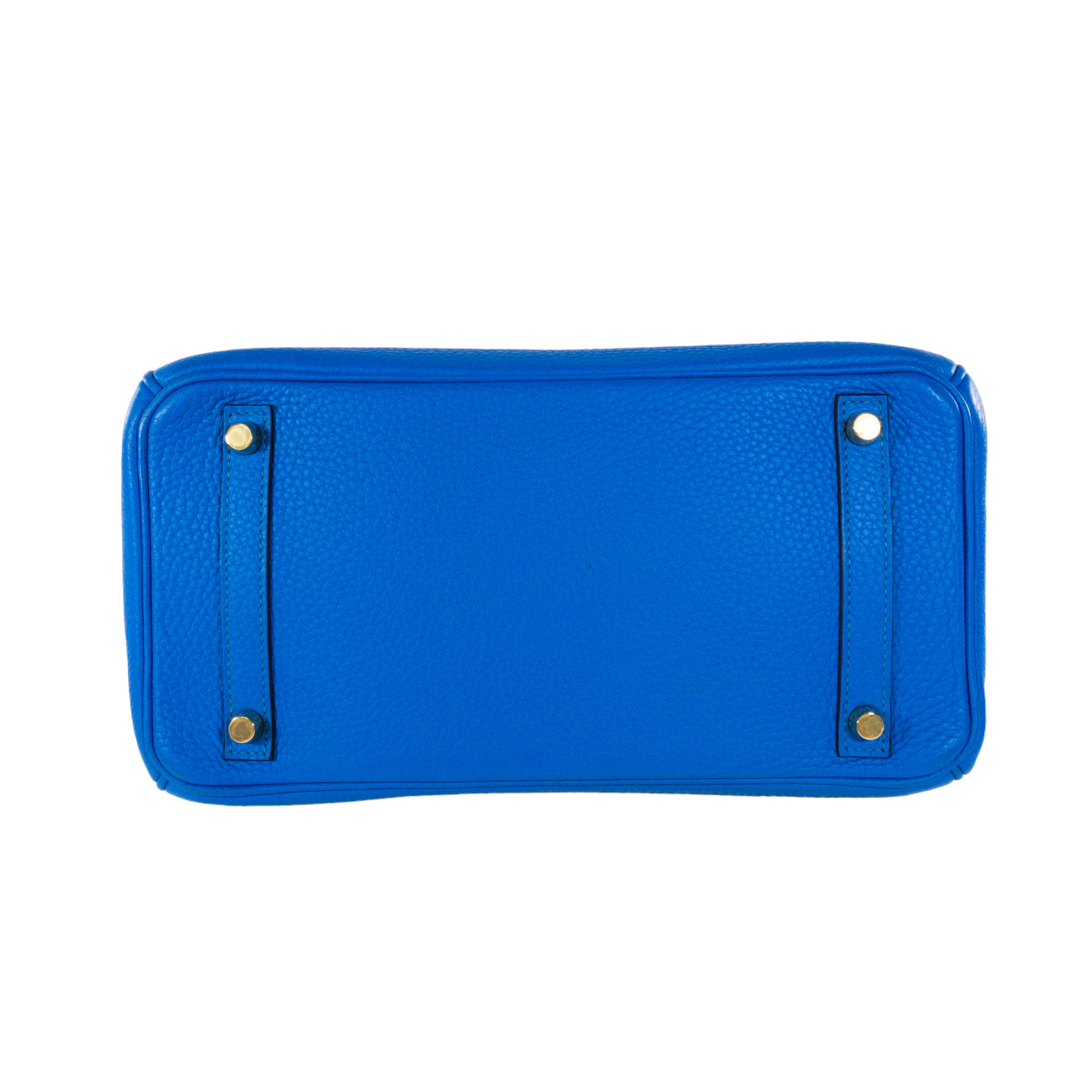 Hermes Blue Hydra Clemence Birkin 30cm GHW