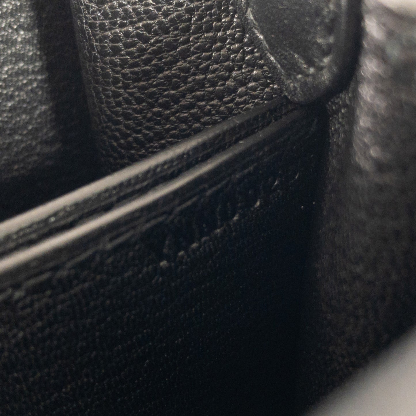 Hermes Black Sac Roulis 23cm PHW