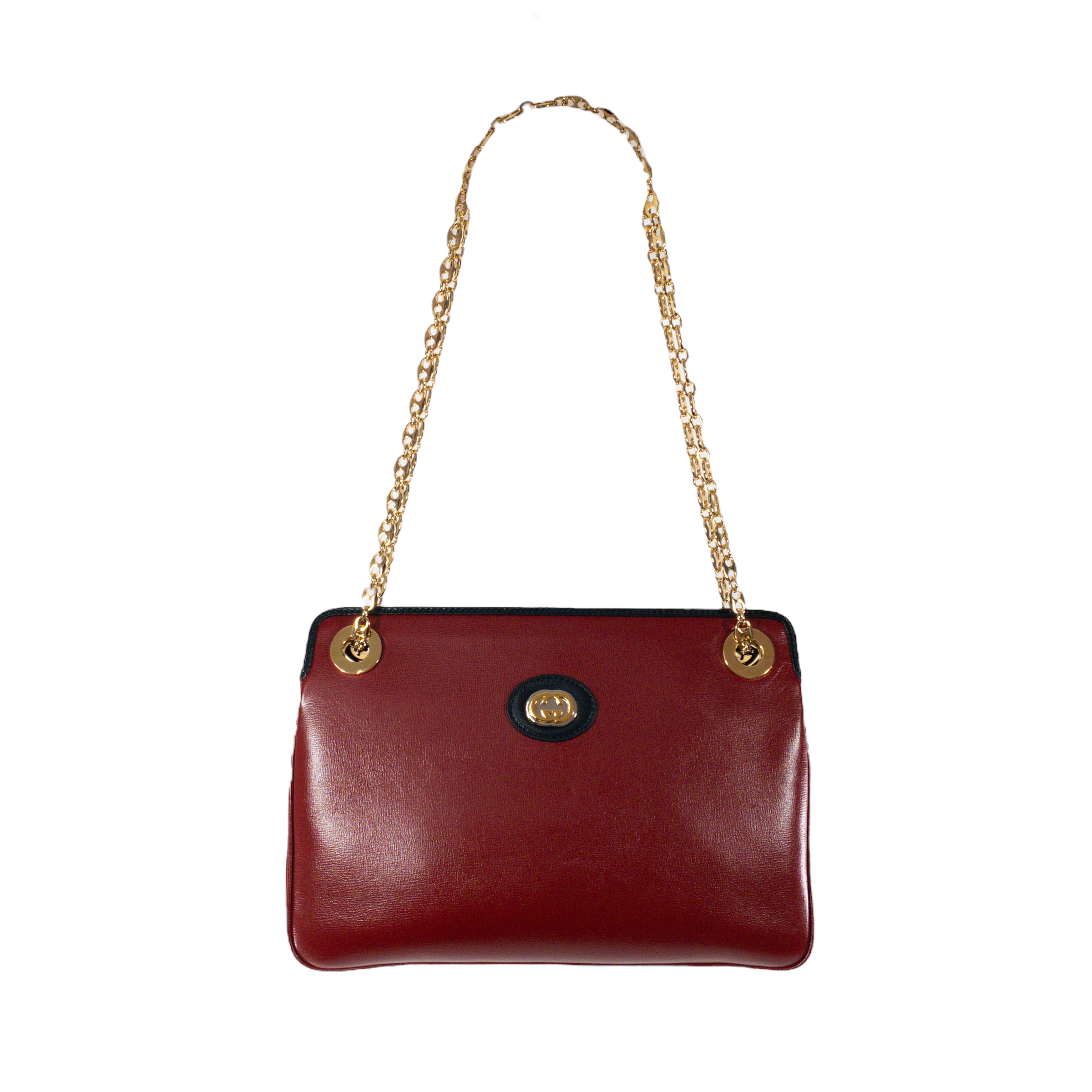 Gucci Red Linea Marina Chain Shoulder Bag