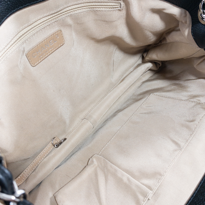 Chanel Black Caviar Expandable Timeless Shoulder Hobo