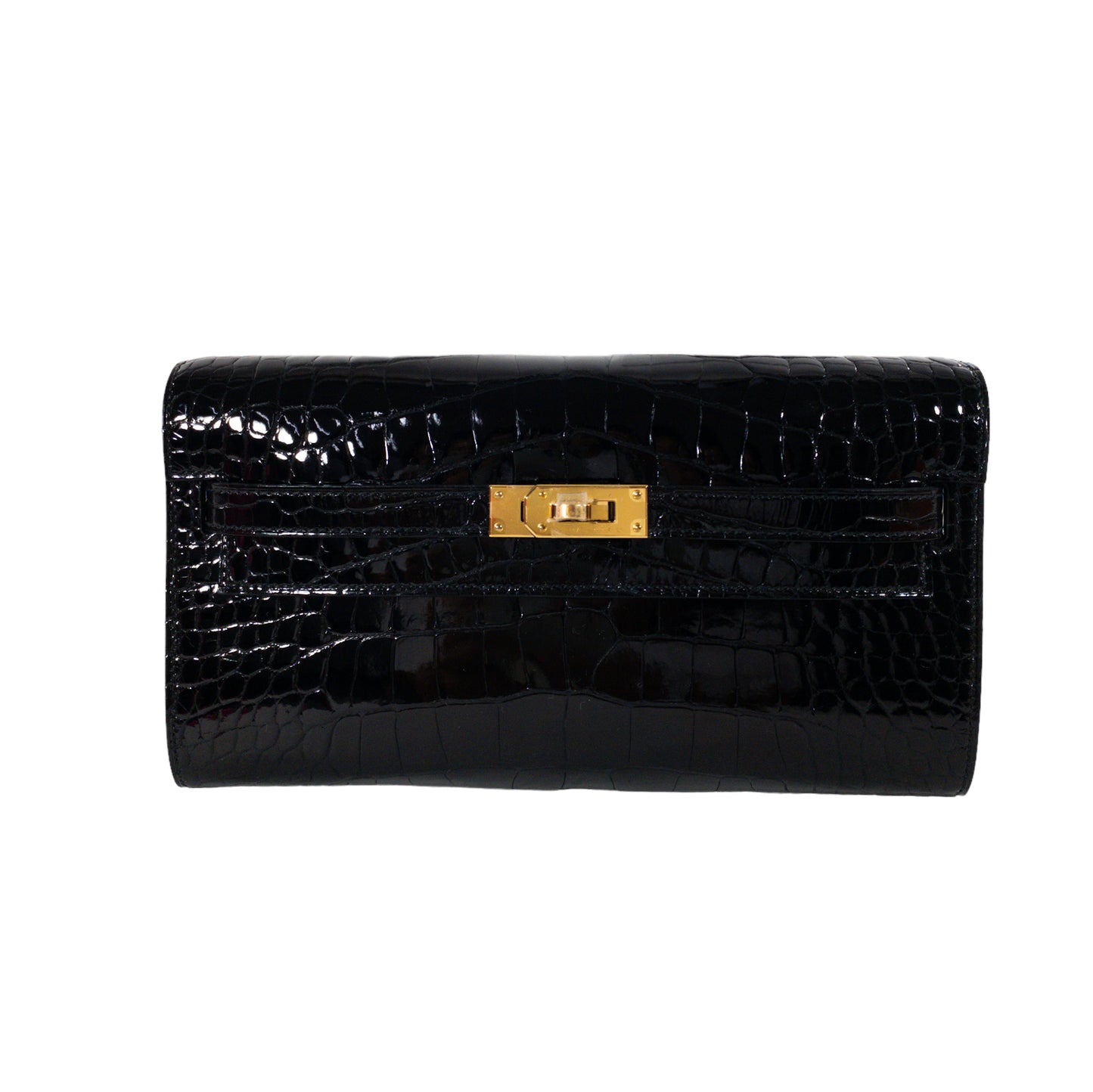 Hermes Kelly To Go Black Alligator GHW