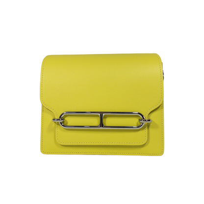 Hermes Lime Evercolor Sac Roulis PHW