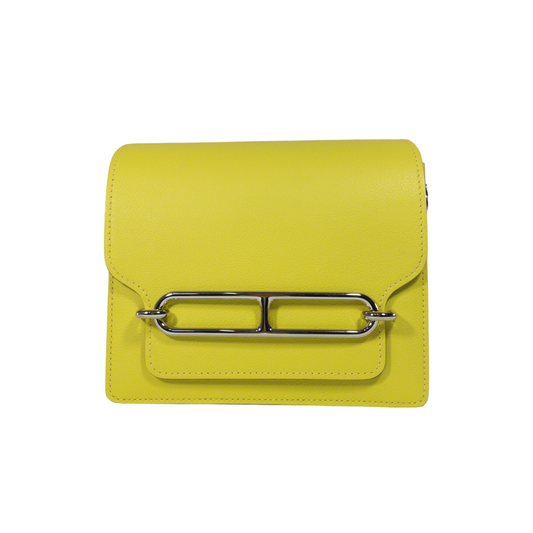 Hermes Lime Evercolor Sac Roulis PHW