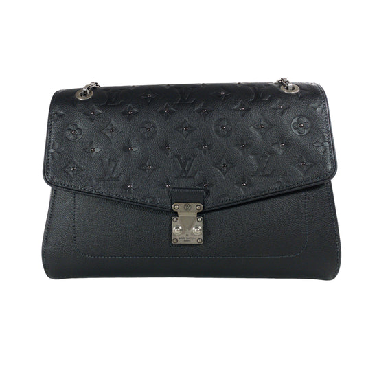 Louis Vuitton Graphite Metallic Saint Germain Studded Flap Bag