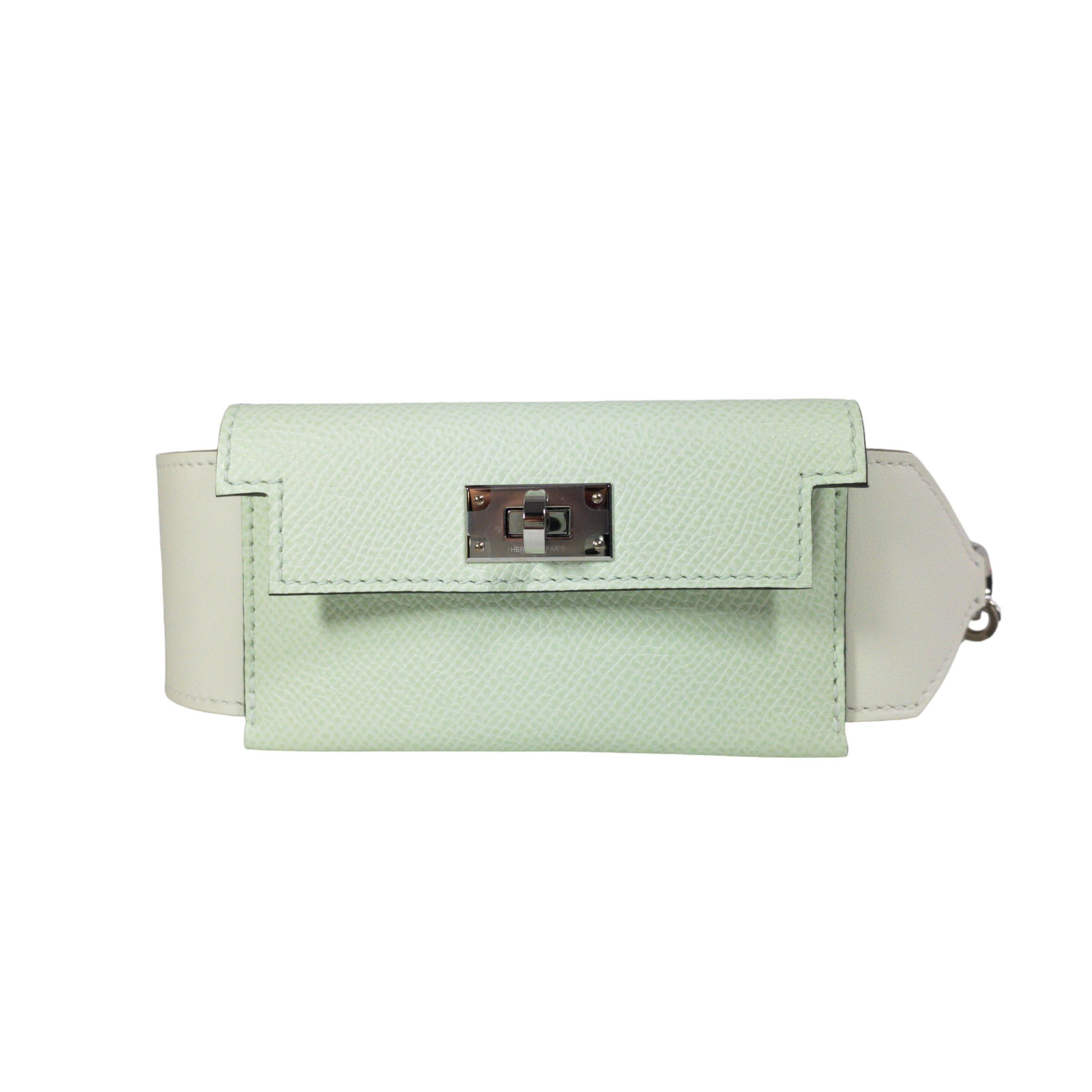 Hermes Pocket Kelly Mushroom / Vert Fizz PHW