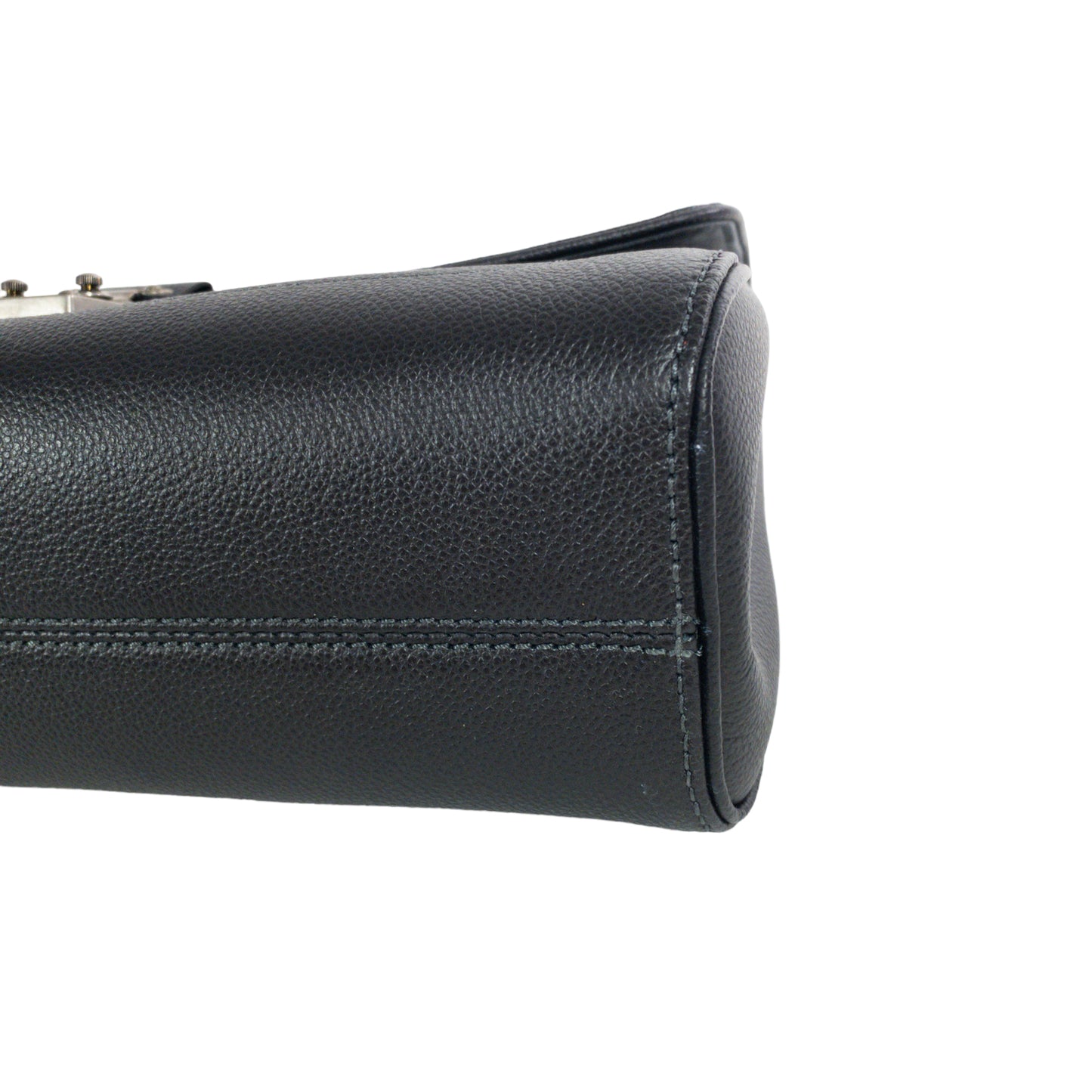 Louis Vuitton Graphite Metallic Saint Germain Studded Flap Bag