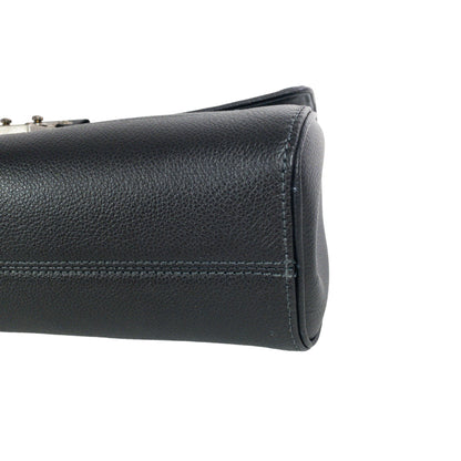 Louis Vuitton Graphite Metallic Saint Germain Studded Flap Bag