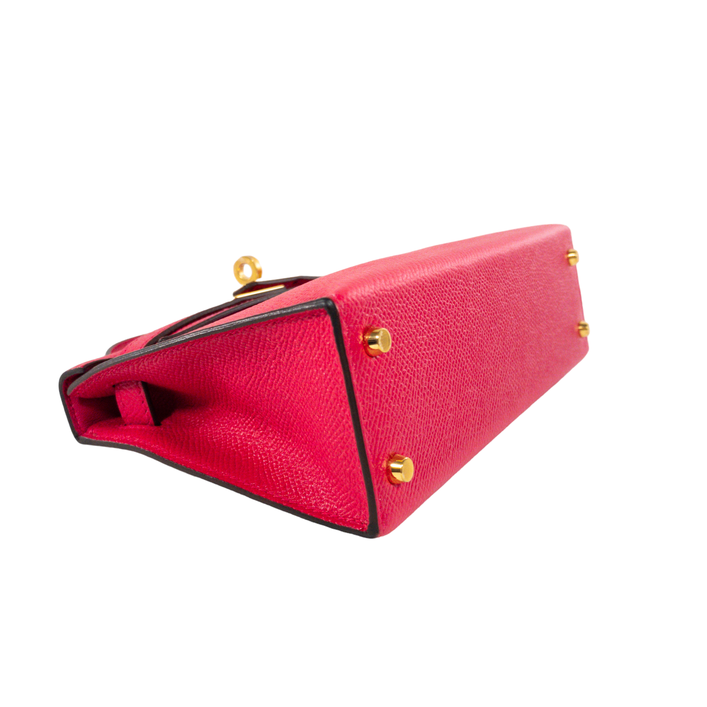 Hermes Kelly 20 Rose Extreme Epsom GHW