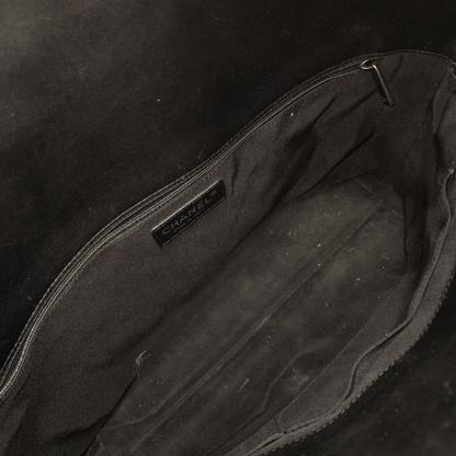 Chanel Navy/Black Quilted Lambskin Shopper Tote RHW