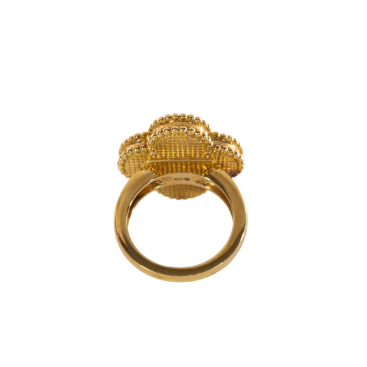 Van Cleef Gray Mother of Pearl Magic Alhambra Ring