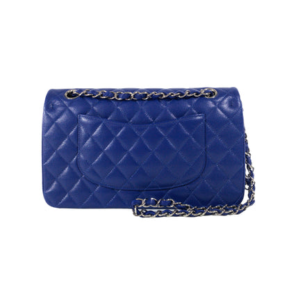 Chanel Royal Blue Caviar Medium Flap SHW