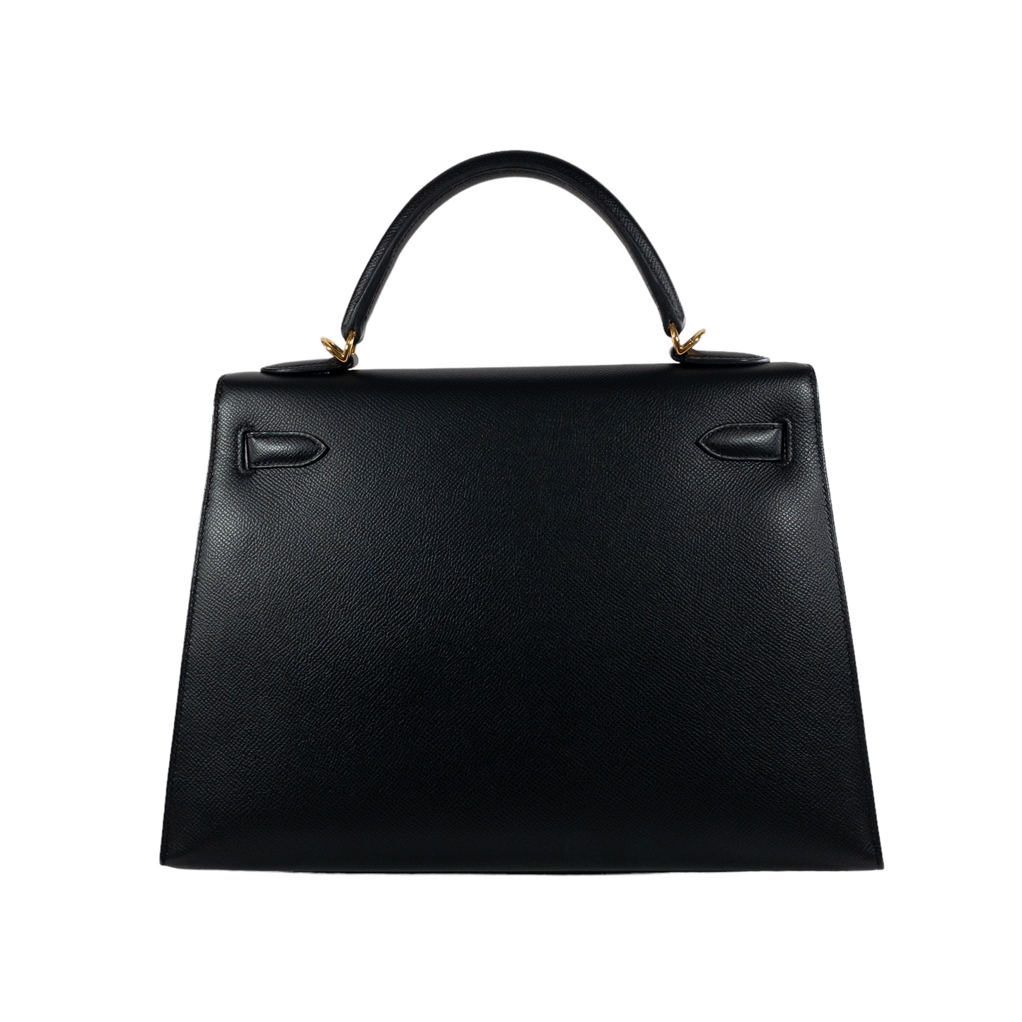 Hermes Kelly 32 Black Epsom Sellier GHW