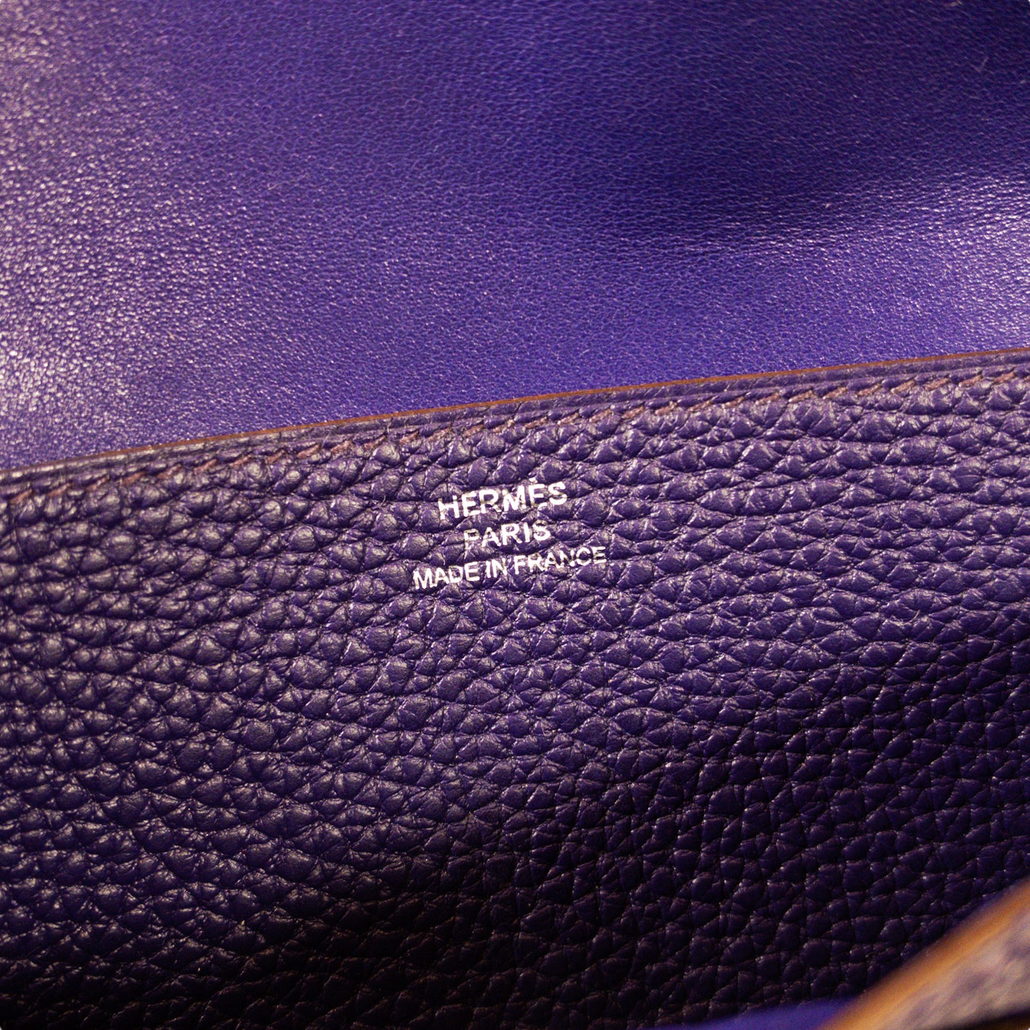 Hermes Purple Dogon Wallet