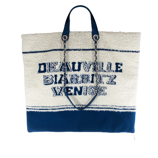 Chanel XL Tweed Deauville/Biarritz Tote