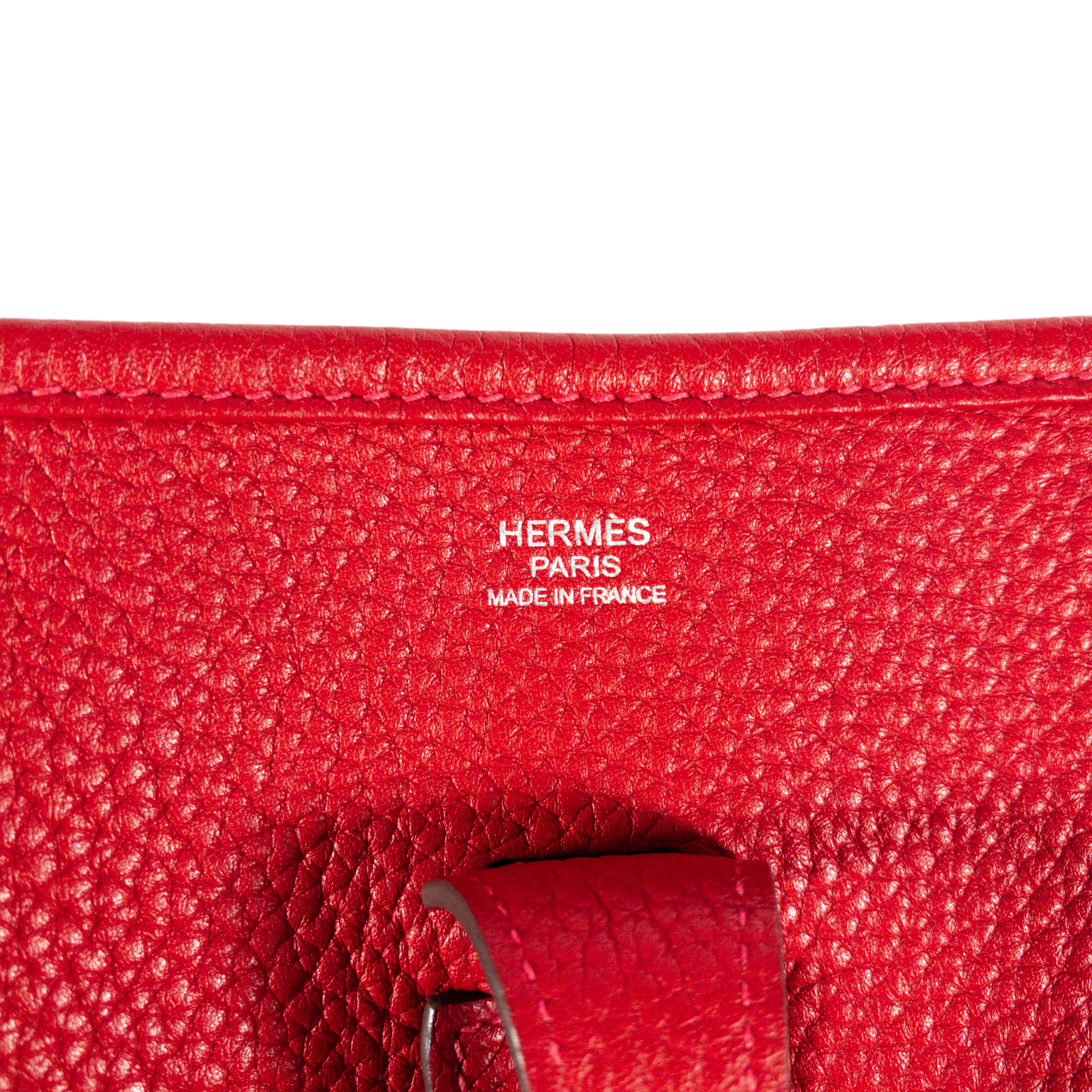 Hermes Rouge Vif Evelyne PM