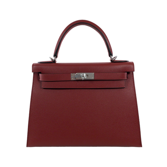 Hermes Rouge Venitienne Kelly 28 Sellier Epsom PHW