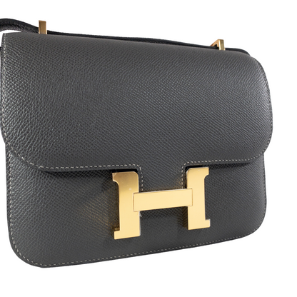 Hermes Graphite Constance 18cm GHW
