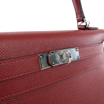 Hermes Rouge Venitienne Kelly 28 Sellier Epsom PHW