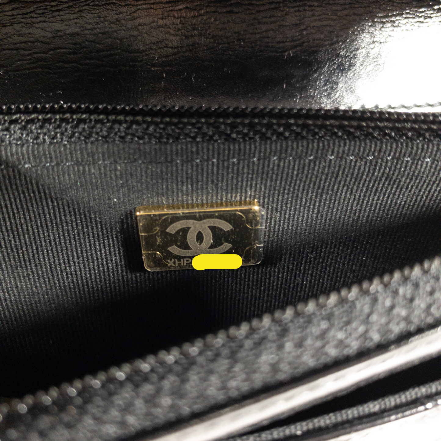 Chanel Black Shiny Calfskin 19 WOC