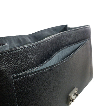 Louis Vuitton Graphite Metallic Saint Germain Studded Flap Bag