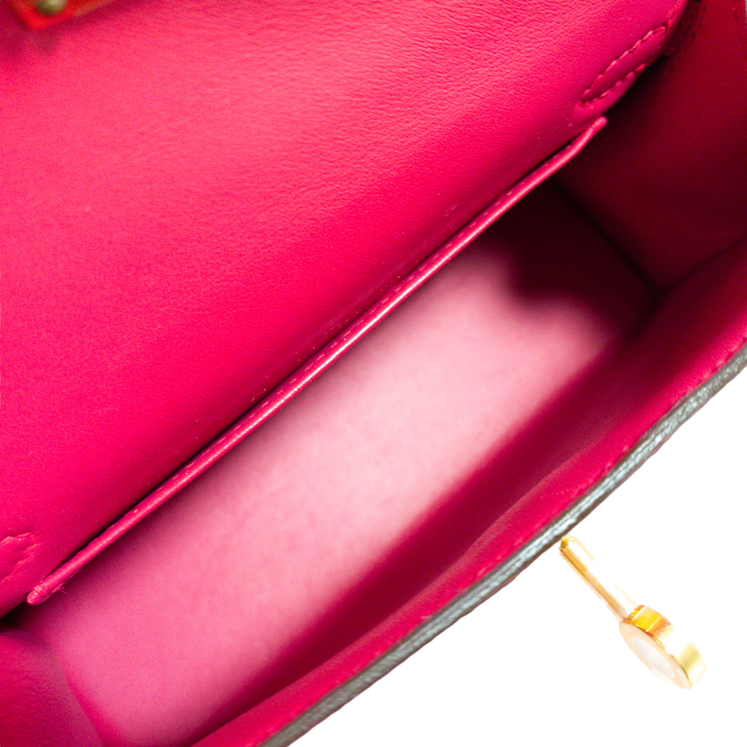 Hermes Kelly 20 Rose Extreme Epsom GHW