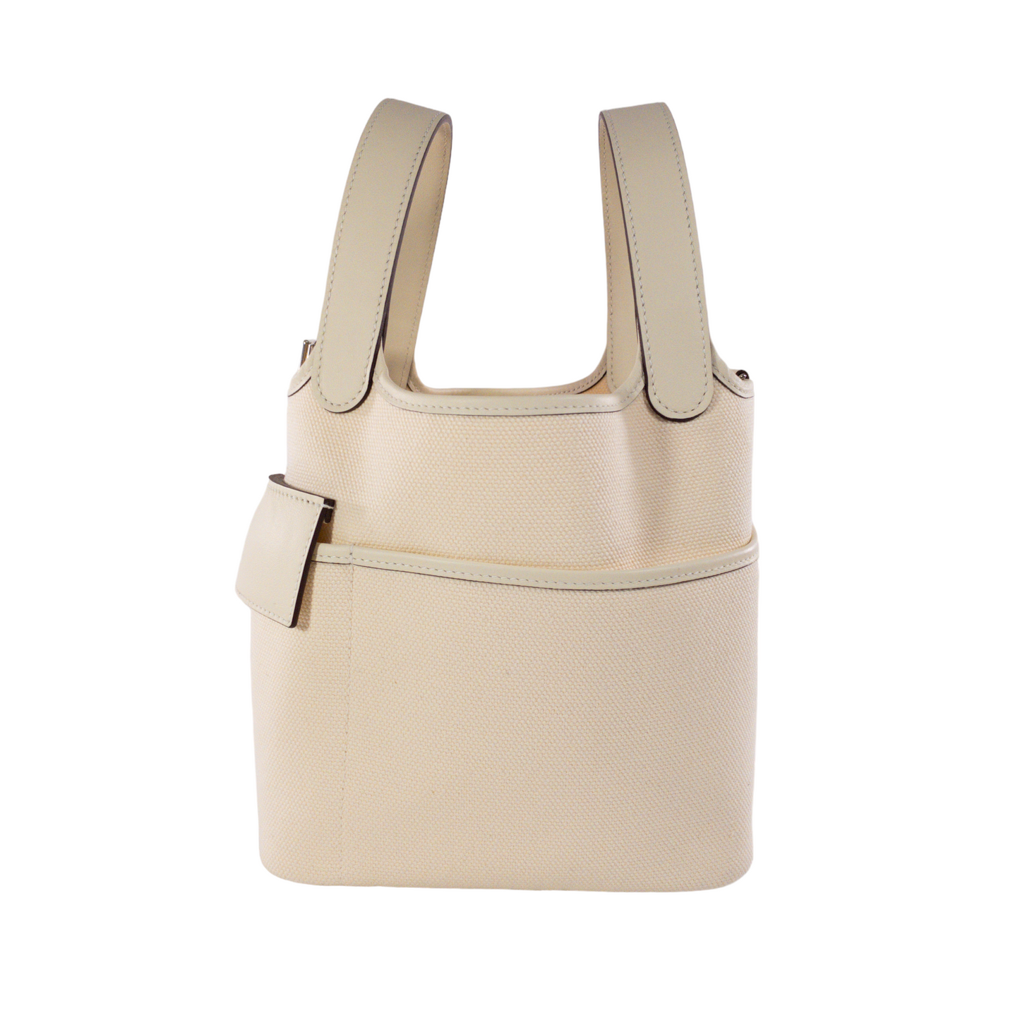 Hermes Cargo Picotin 18 Nata Toile PHW