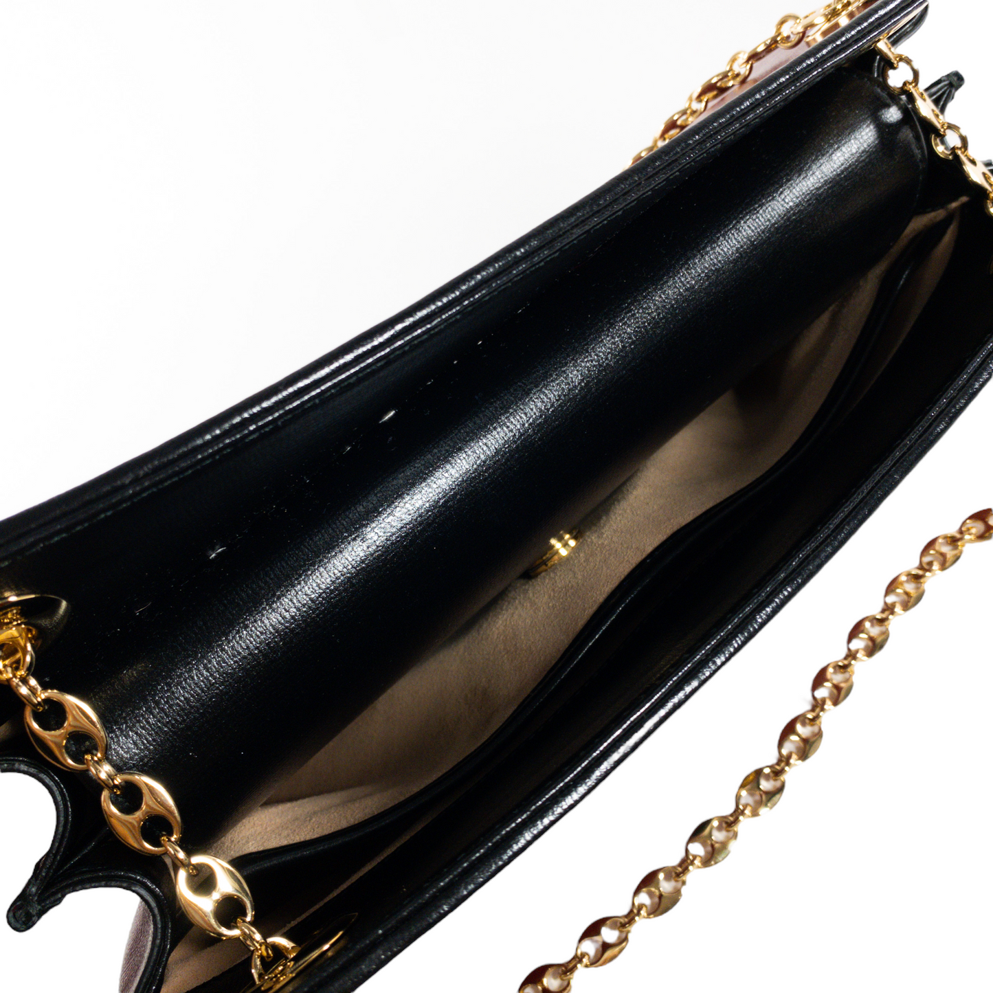 Gucci Red Linea Marina Chain Shoulder Bag