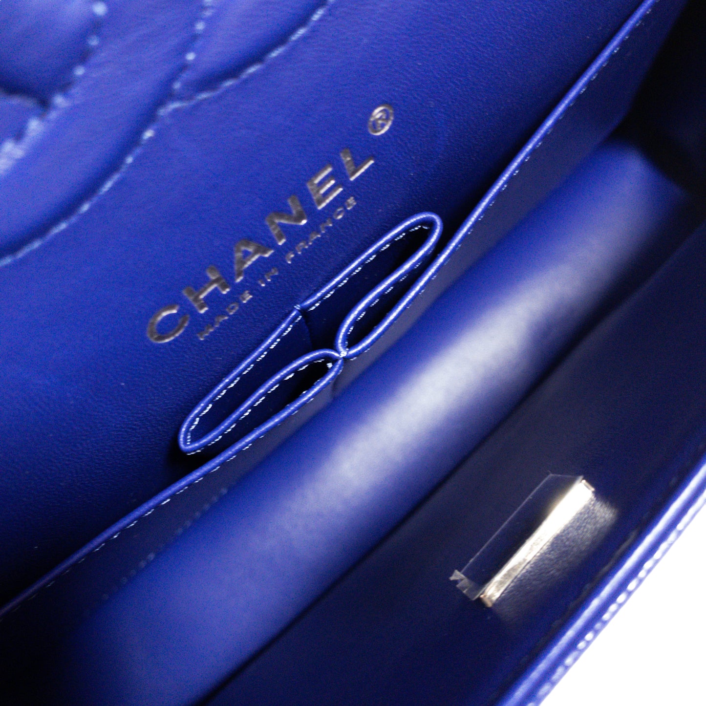 Chanel Royal Blue Caviar Medium Flap SHW