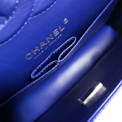 Chanel Royal Blue Caviar Medium Flap SHW