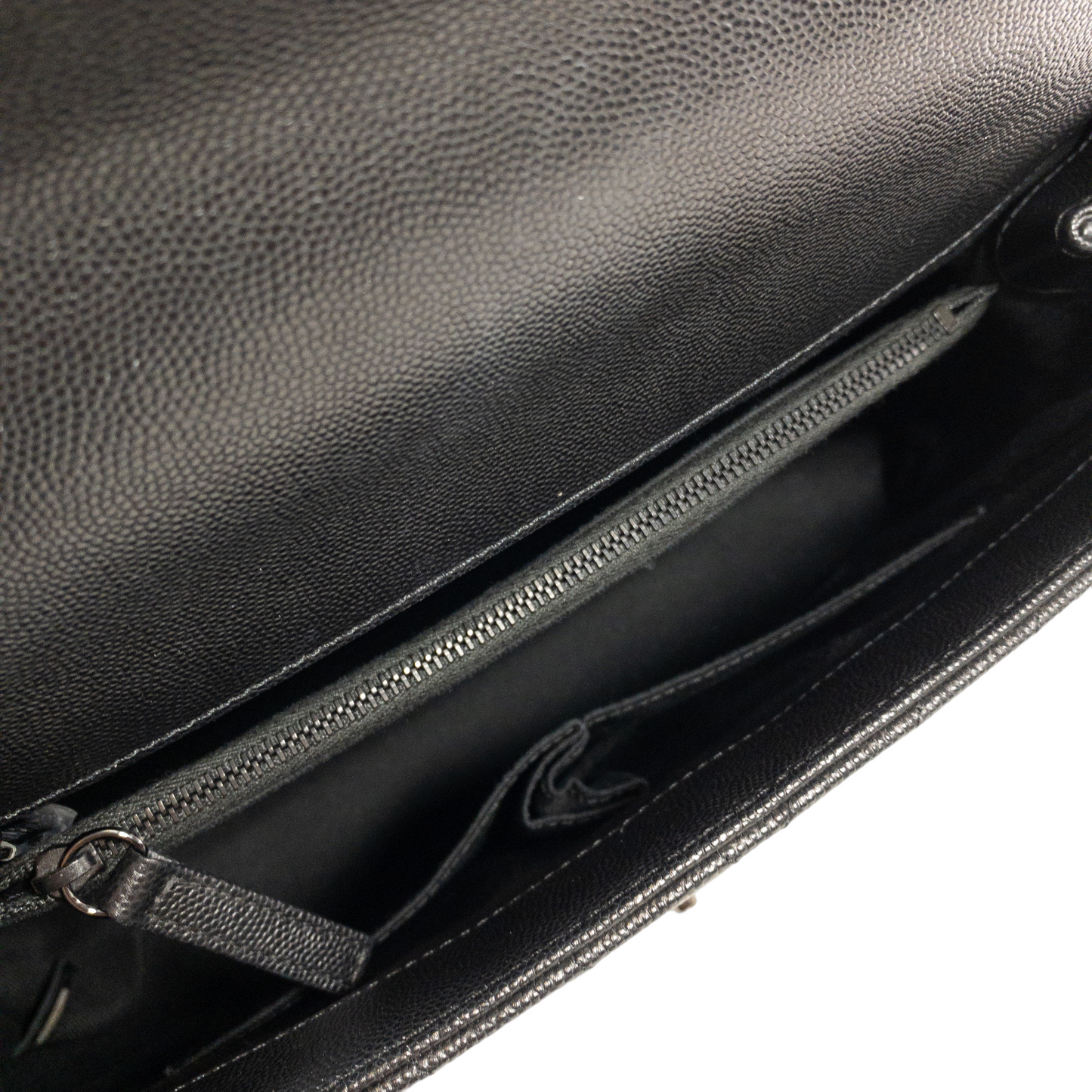 Chanel Metallic Black Large Coco Handle