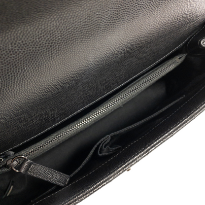 Chanel Metallic Black Large Coco Handle