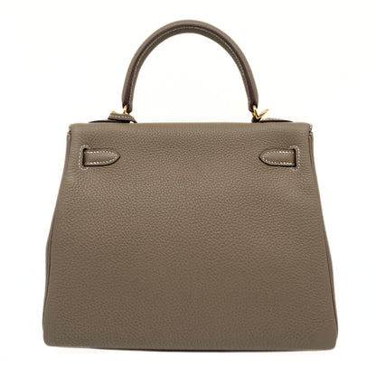 Hermes Kelly 25 Etoupe Togo Gold Hardware