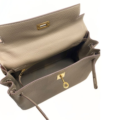 Hermes Kelly 25 Etoupe Togo Gold Hardware
