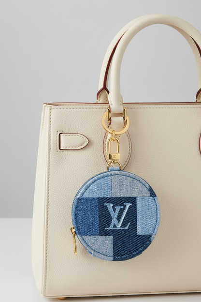 Louis Vuitton Denim Patchwork charm on bag