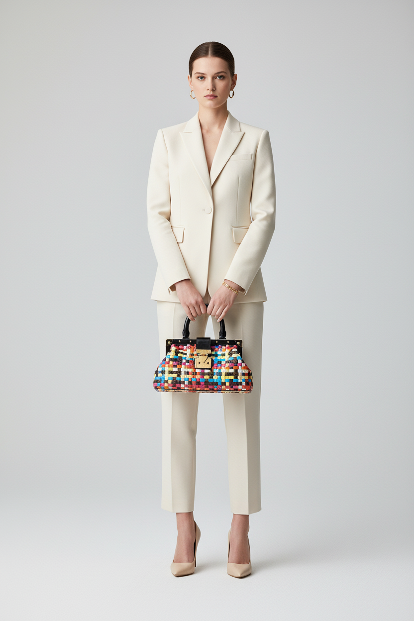 Louis Vuitton Mono Clutch Multi on Model