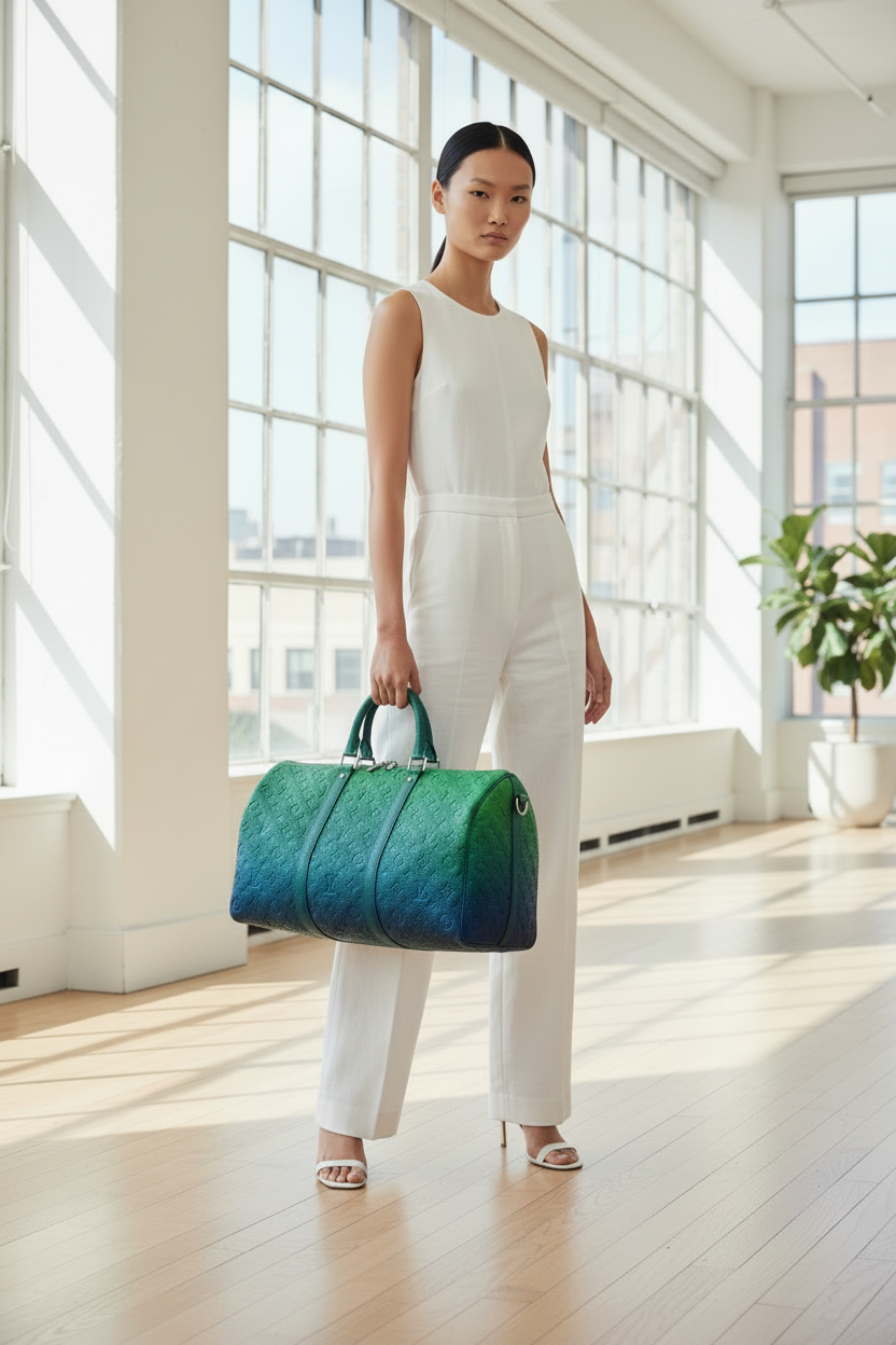 Louis Vuitton x Virgil Taurillon Illusion Keepall Bandoulerie 45