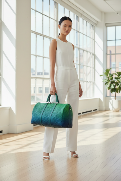 Louis Vuitton x Virgil Taurillon Illusion Keepall Bandoulerie 45