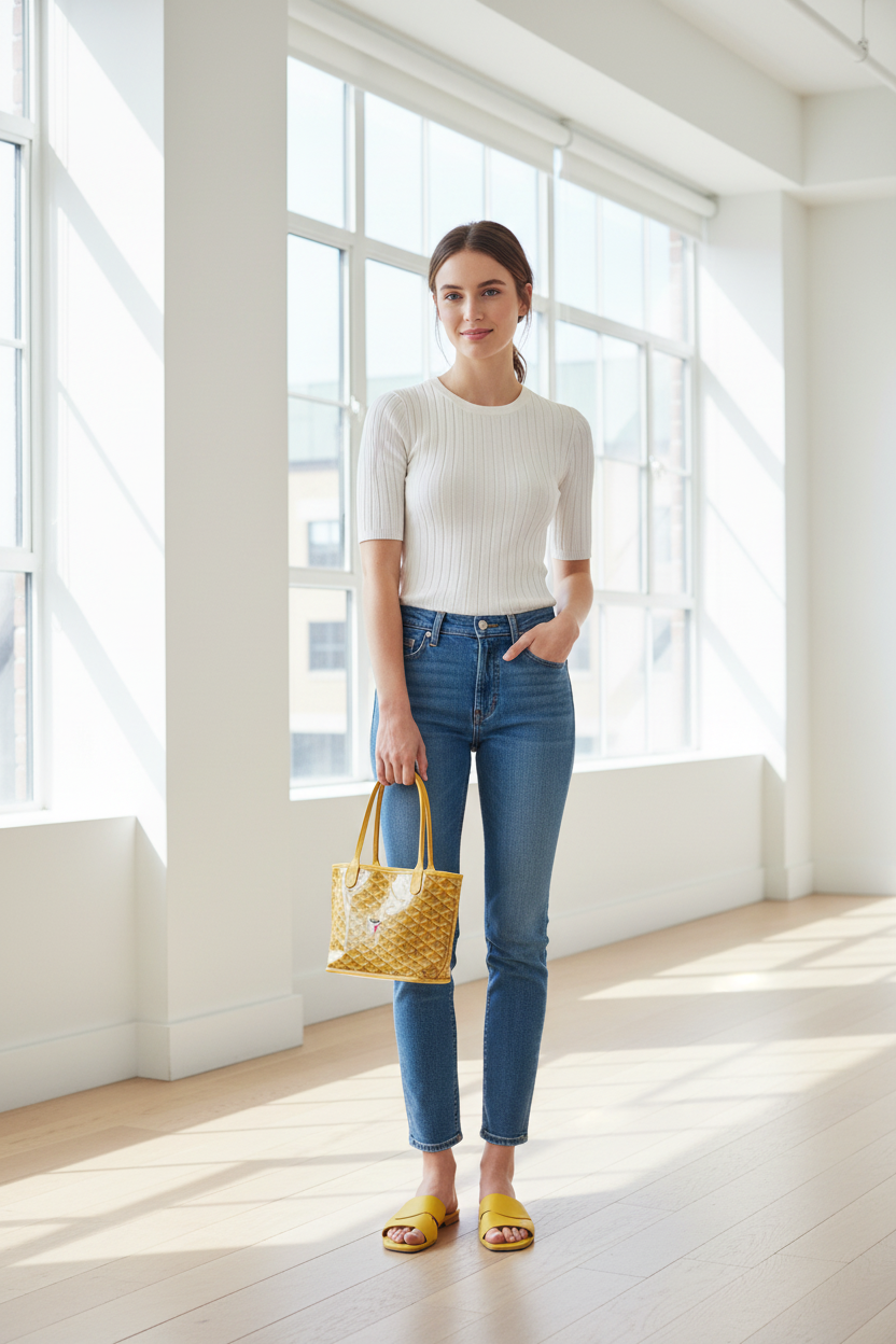 Goyard Anjou Gold Reversible Mini Tote