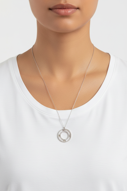 Necklace on woman